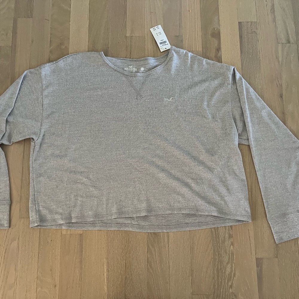 Long-sleeve Hollister Gray Shirt